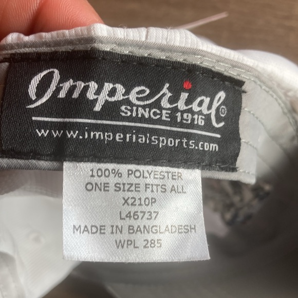 NWT Imperial Rangoon Racquet Club Golf Hat White - Picture 7 of 8